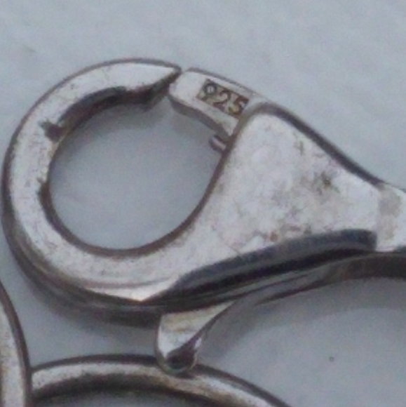 VINTAGE 925 Sterling Silver Circle Link Bracelet - Picture 8 of 8